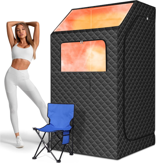 Portable Steam Sauna with 1200W Generator