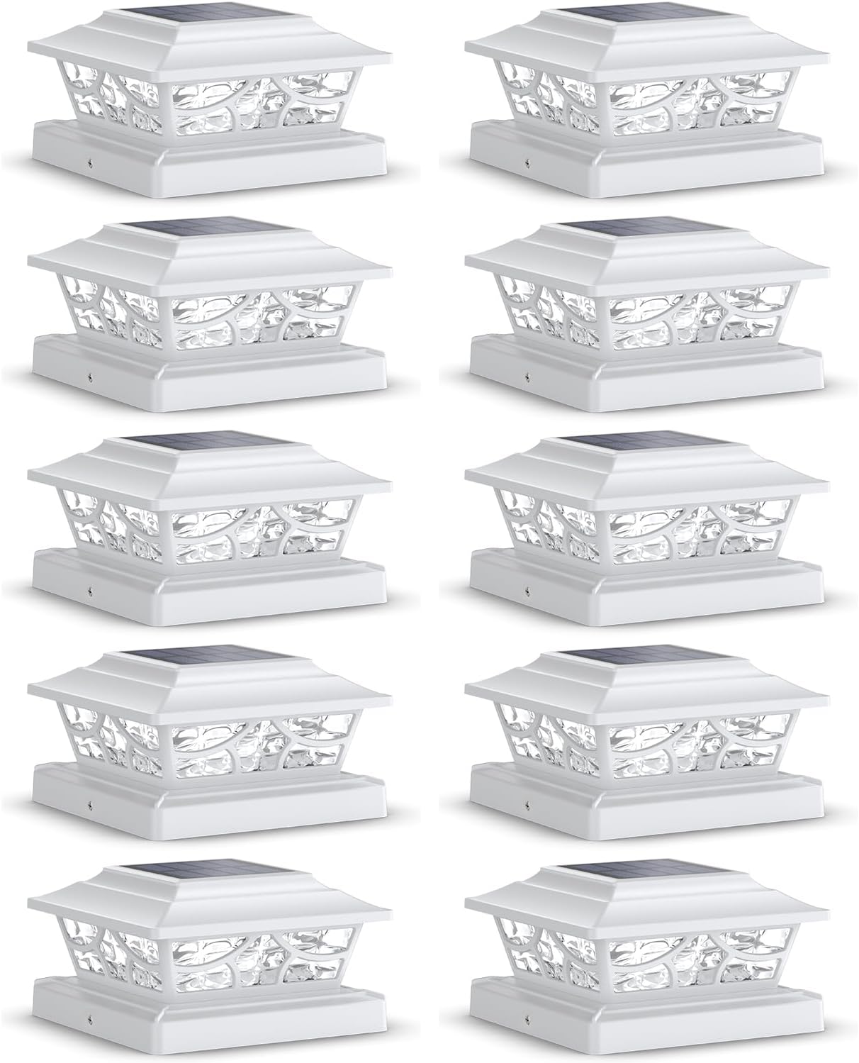 SIEDiNLAR Solar Post Lights Outdoor for 4x4 5x5 6x6 Posts