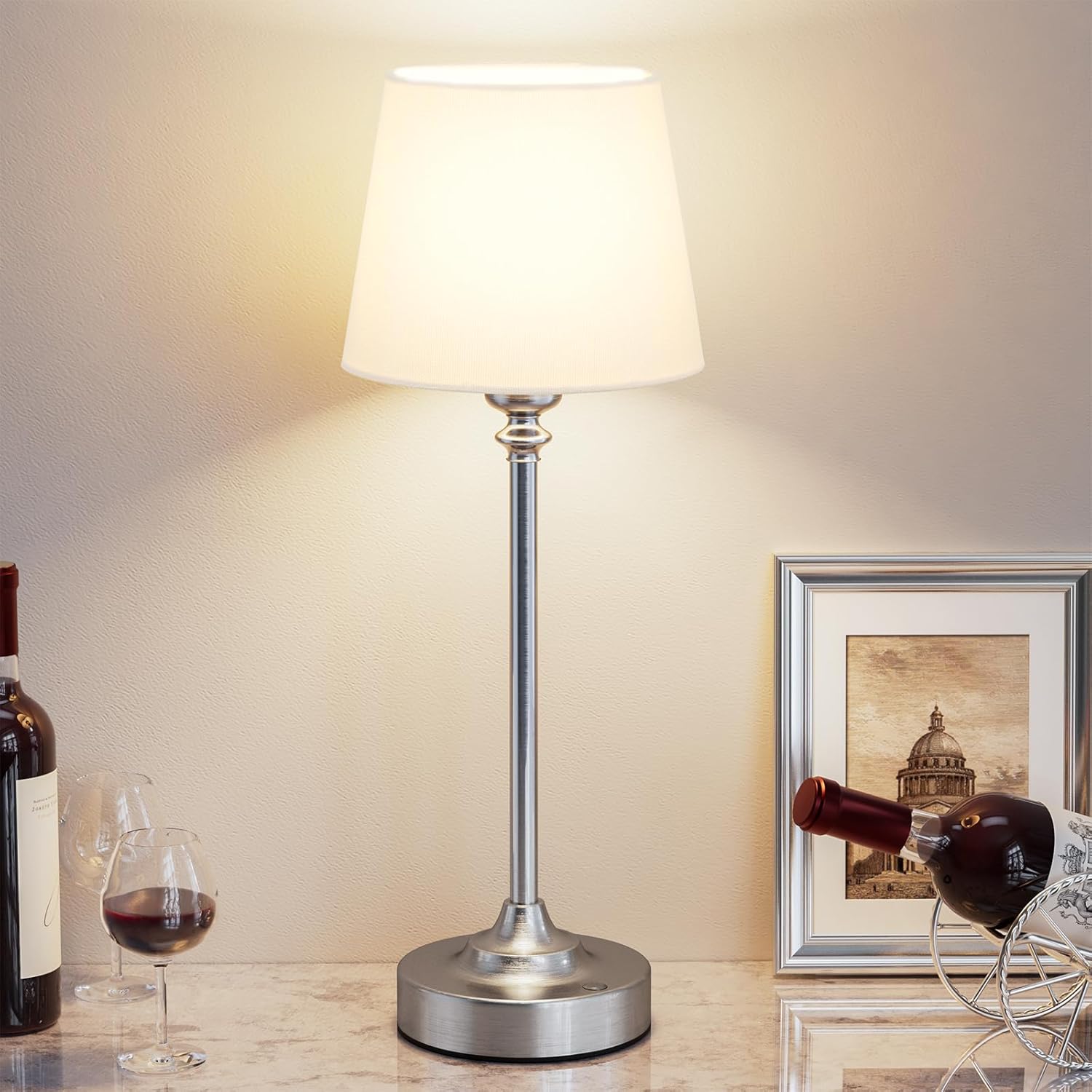 Kakanuo Cordless Table Lamp Rechargeable with Touch Control