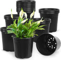 2 Gallon Nursery Pots 50 Pack - Thick Soft Plastic Seedling Pots