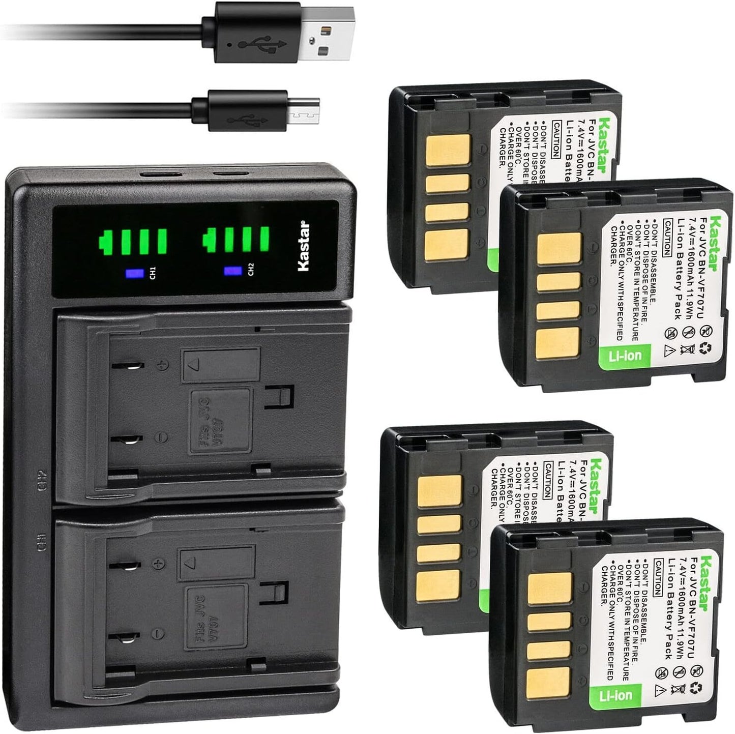 Kastar 4-Pack BN-VF707 Battery and LTD2 USB Charger Review