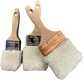 Lambskin Stain & Paint Brush 2 in 3 Pack - Smooth, Lint-Free Finish