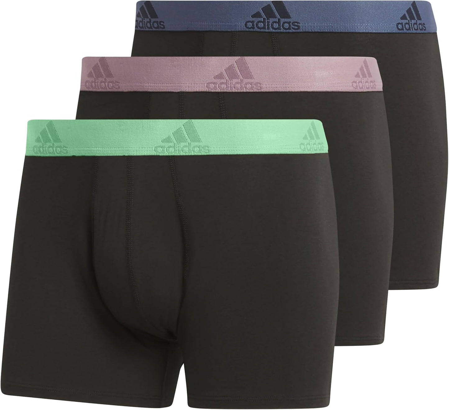 adidas Men's Performance Stretch Cotton Trunk Underwear 3-Pack