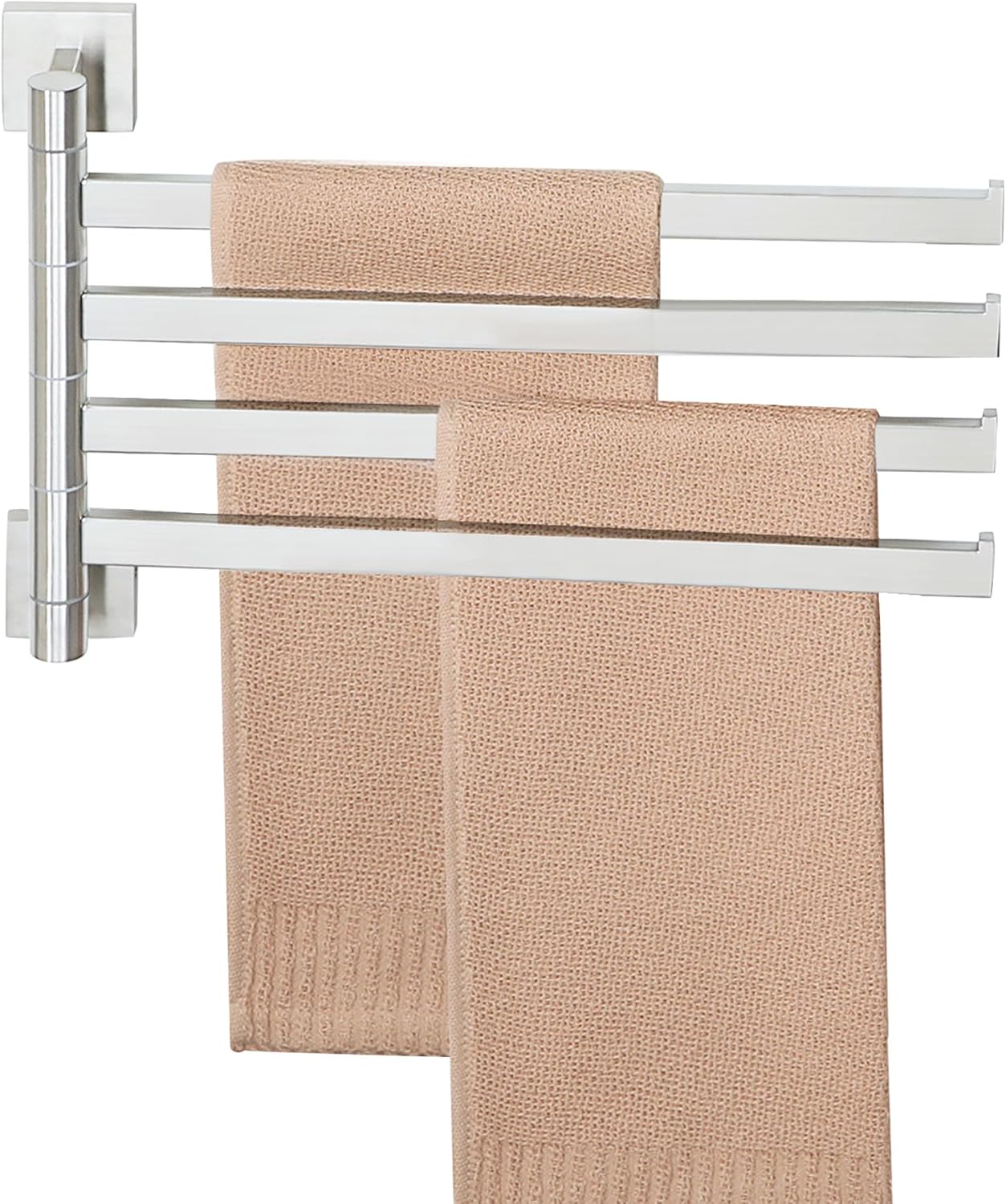 Alise Swivel Towel Bars - Space Saving 4-Arm Towel Rack