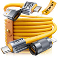 2025 Silicone 4-in-1 USB C Cable 240W Compatible with Lightning