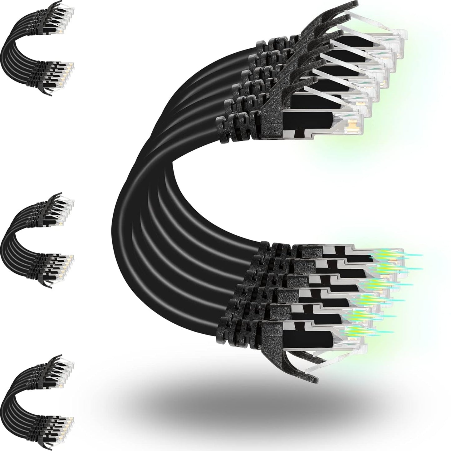 Rapink Cat6 Patch Cables 5ft 24 Pack for High Performance Networking