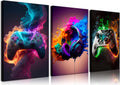 Teen Boys Gaming Wall Art Set - 12x16in, 3pcs