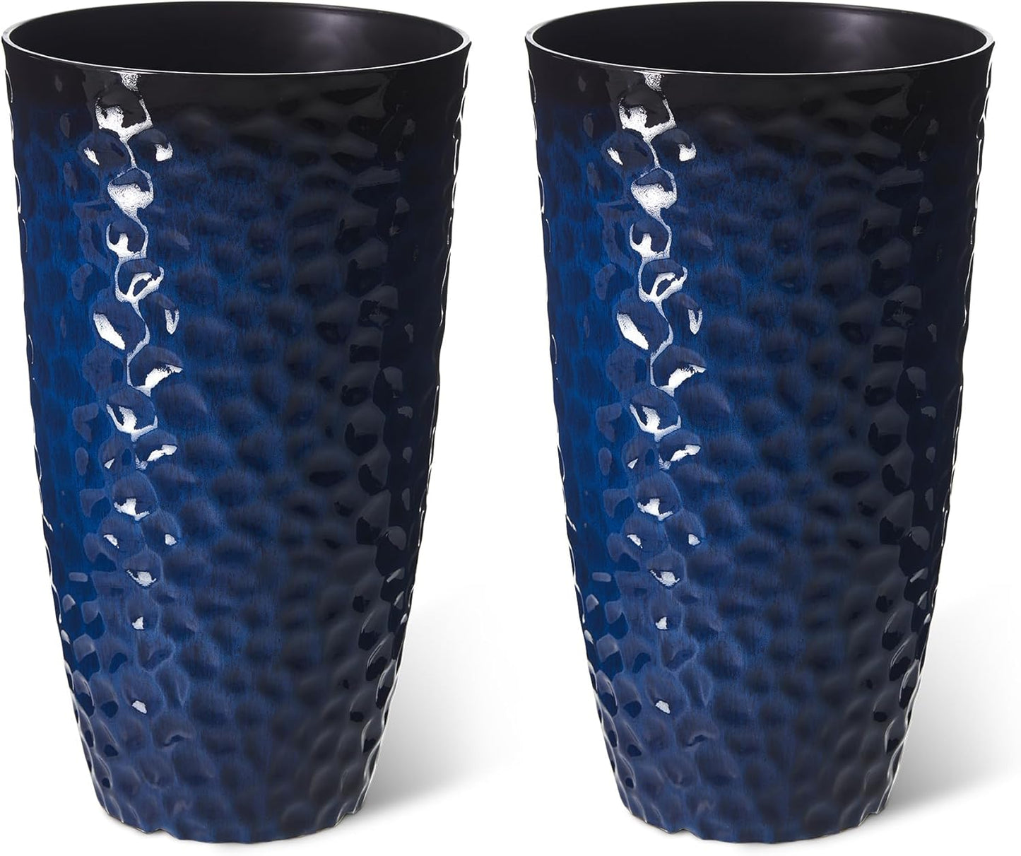 Glitzhome 23.75 H Oversized Tall Planter Set of 2 for Garden