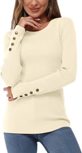 Newshows Women's Fall Fashion Sweater 2025 - Soft Stretch Crew Neck