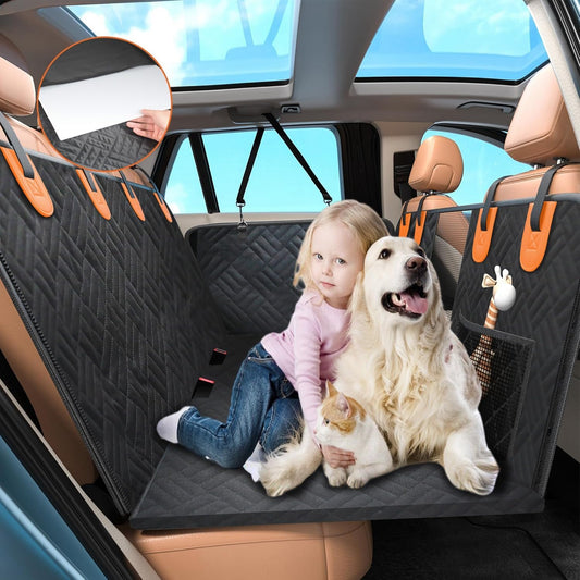 TIMESHI Dog Car Seat Cover: Waterproof, Non-Slip, Spacious