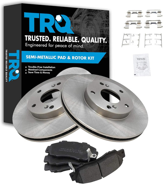 TRQ Front Brake Pad & Rotor Kit for 1998-2002 Honda Accord