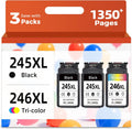 245XL 246XL Ink Cartridges for Canon Printers - Value 3-Pack