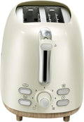 Oster 2-Slice Toaster with Extra Wide Slots - Retro Oat Milk Style
