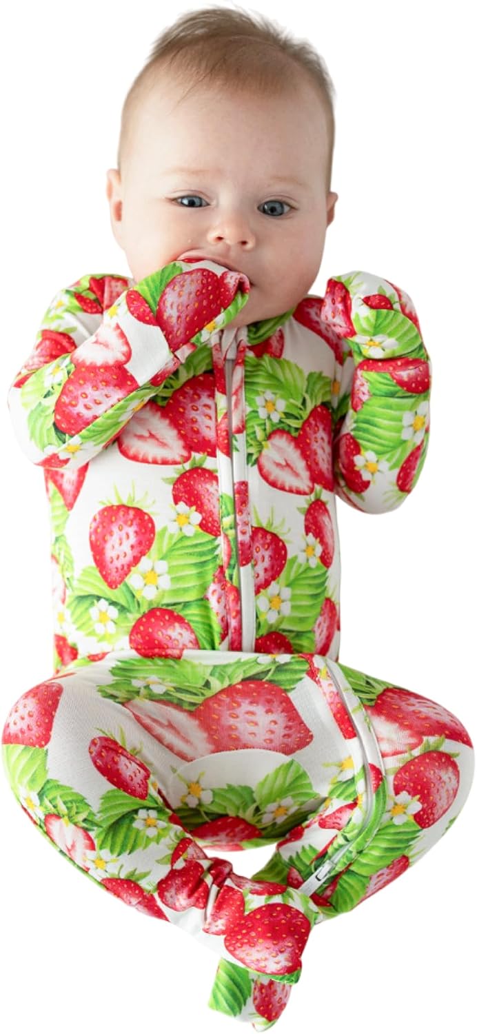 Posh Peanut Convertible Baby Sleepers - Footless Pajamas for Girls