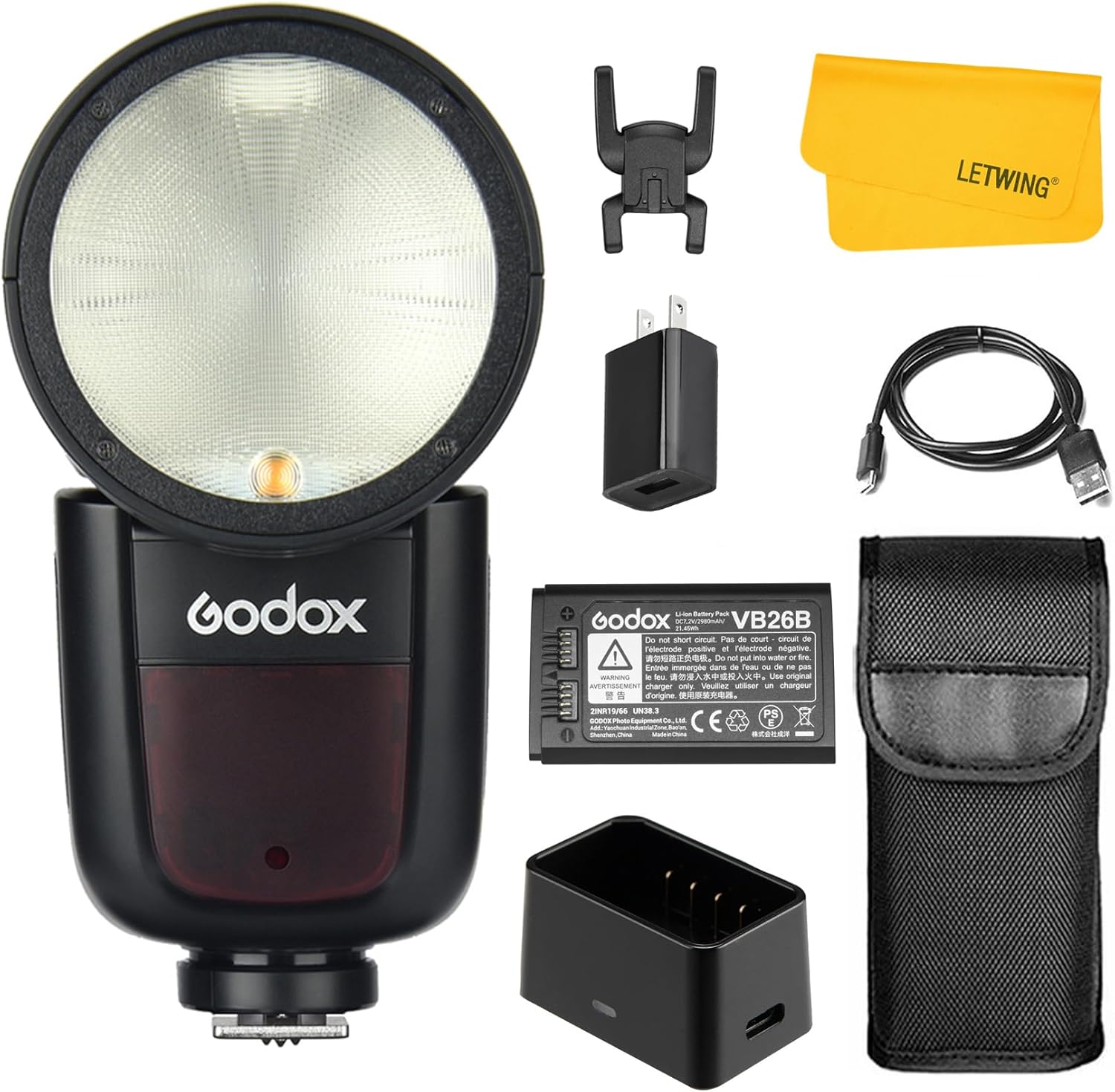Godox V1-F Round Head Flash for Fujifilm Cameras - Powerful TTL