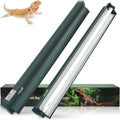 T5 Reptile Light Fixture Green Combo Kit 24W - 10.0 UVB for Desert