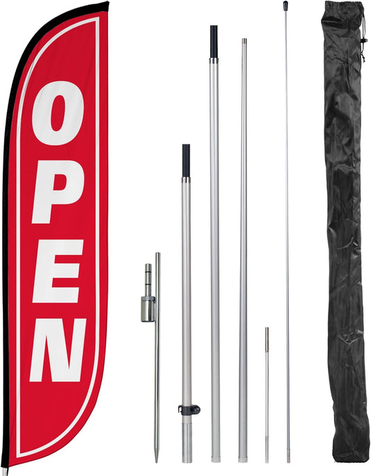 LookOurWay Feather Flag Pole Kit for Effective Business Promotion
