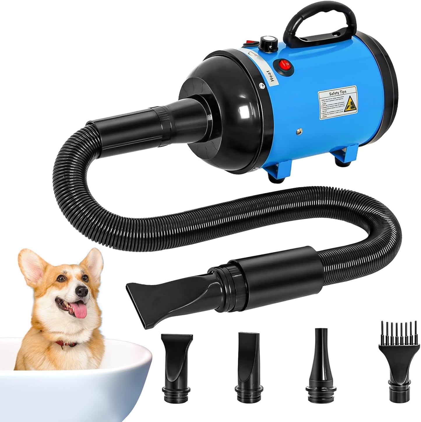 Powerful 3500W Dog Hair Dryer - Quick Drying & Grooming