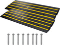 Driveway Rubber Curb Ramps 2 Pack - Heavy Duty 2.6 in High