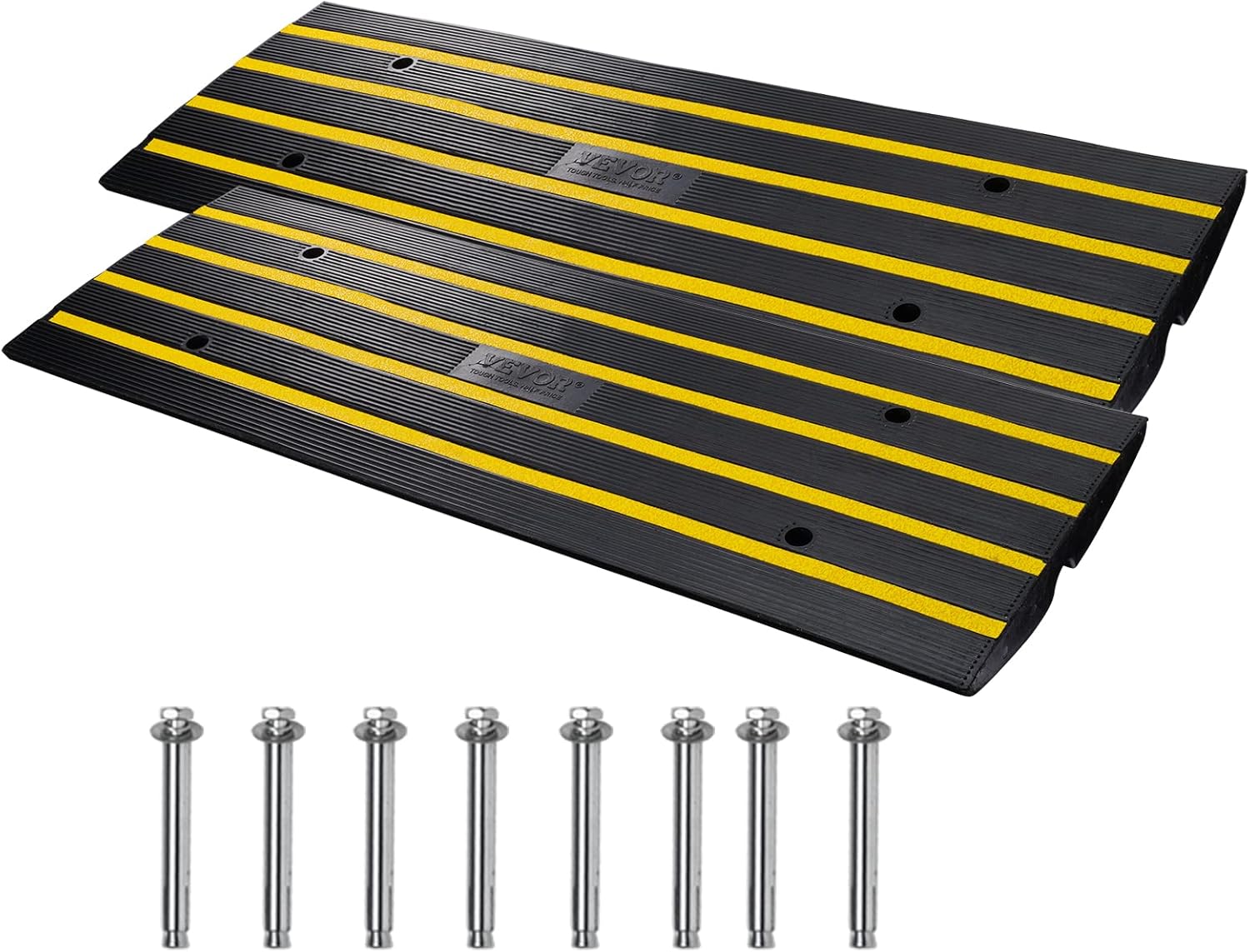 Heavy Duty Driveway Rubber Curb Ramps Kit for Easy Access
