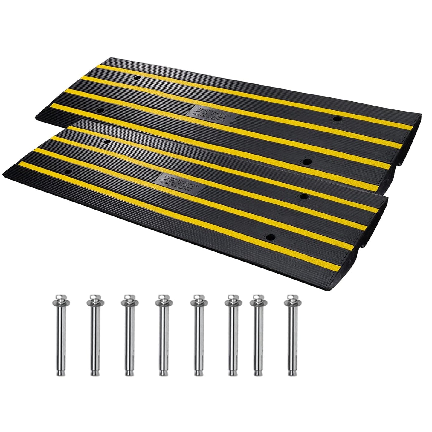VEVOR Driveway Curb Ramp 2 Pack for Easy Vehicle Access
