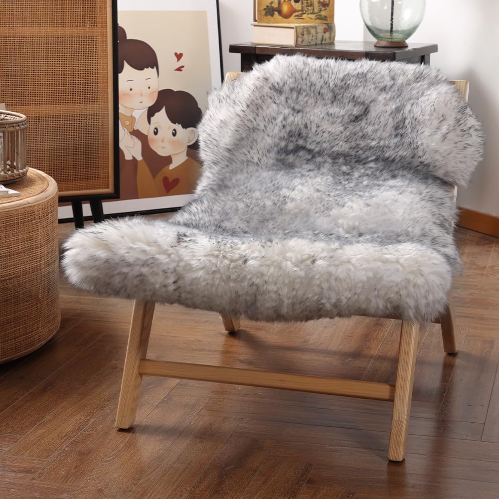 Premium Genuine Fur Sheepskin Rug for Luxurious Home Decor