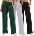 Neer Women's Baggy Sweatpants Wide Leg 3 Pack - Cozy Everyday Lounge