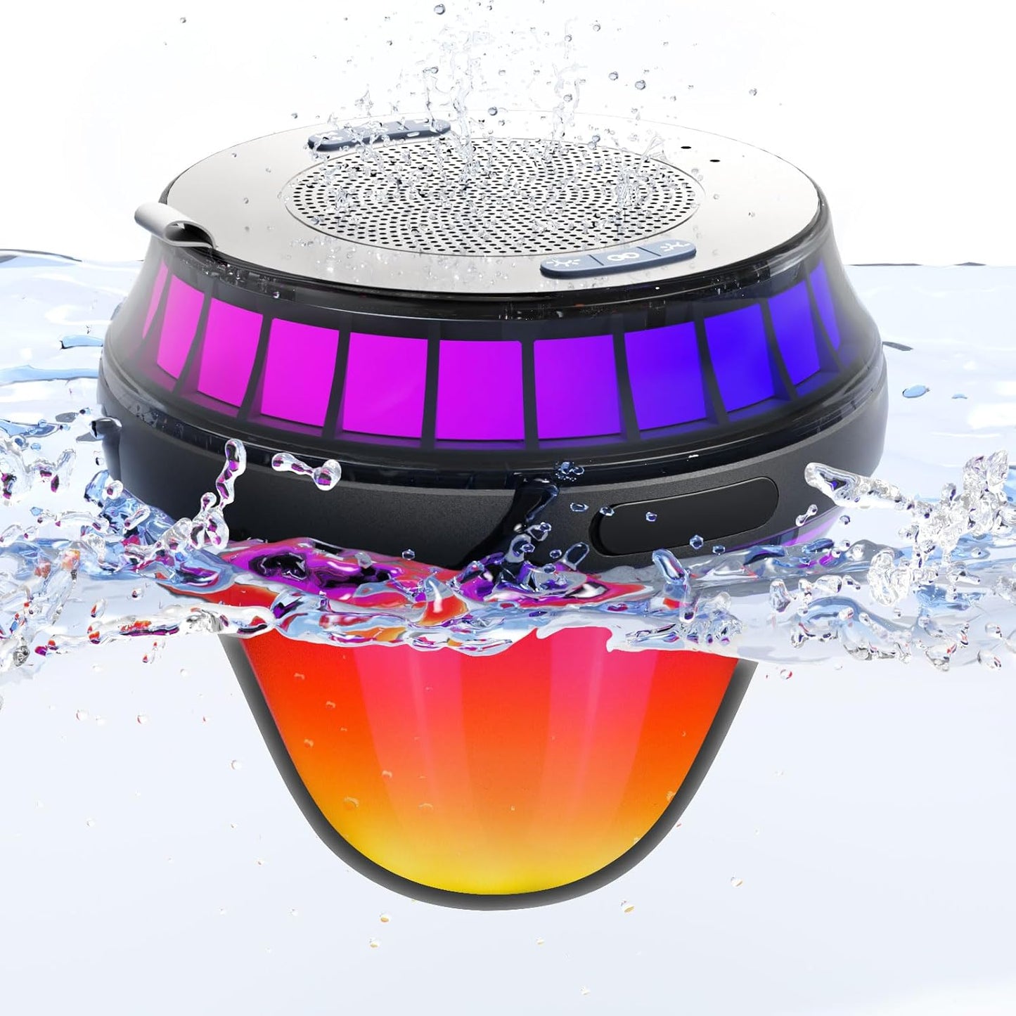 Floating Speaker for Pool with Colorful Lights and Sound