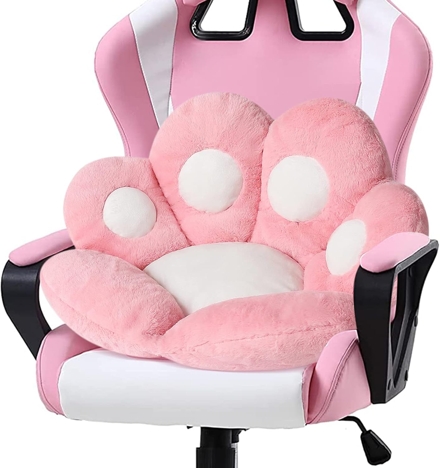 Ditucu Kawaii Cat Paw Cushion - Comfy 31.4 x 27.5 Pink Joy