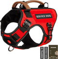 Tactical Dog Harness - HEYCAHVA Service Dog Vest for Medium Large Dogs
