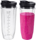 YQL 32oz Replacement Blender Cups with Lids - Compatible Nutri Ninja