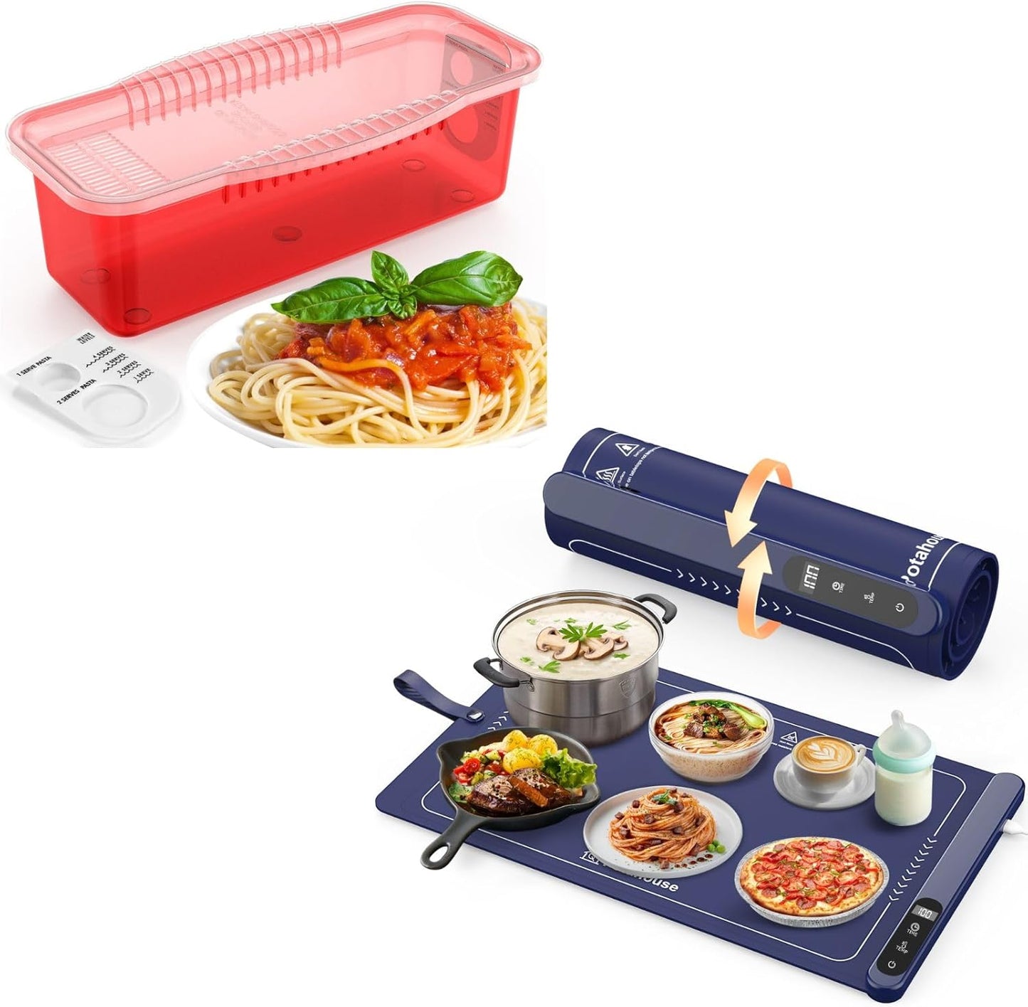 Pasta Perfection: Microwave Cooker & Warming Mat - Potahouse