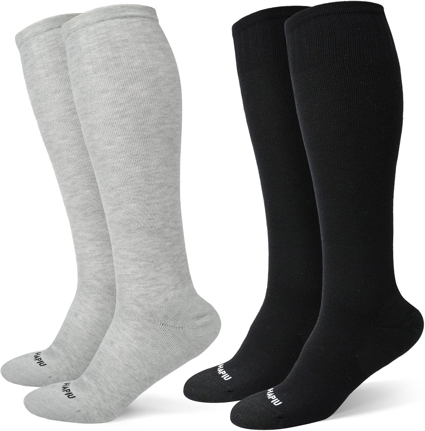 HAPIU Merino Wool Compression Socks for Nurses & Travel Comfort