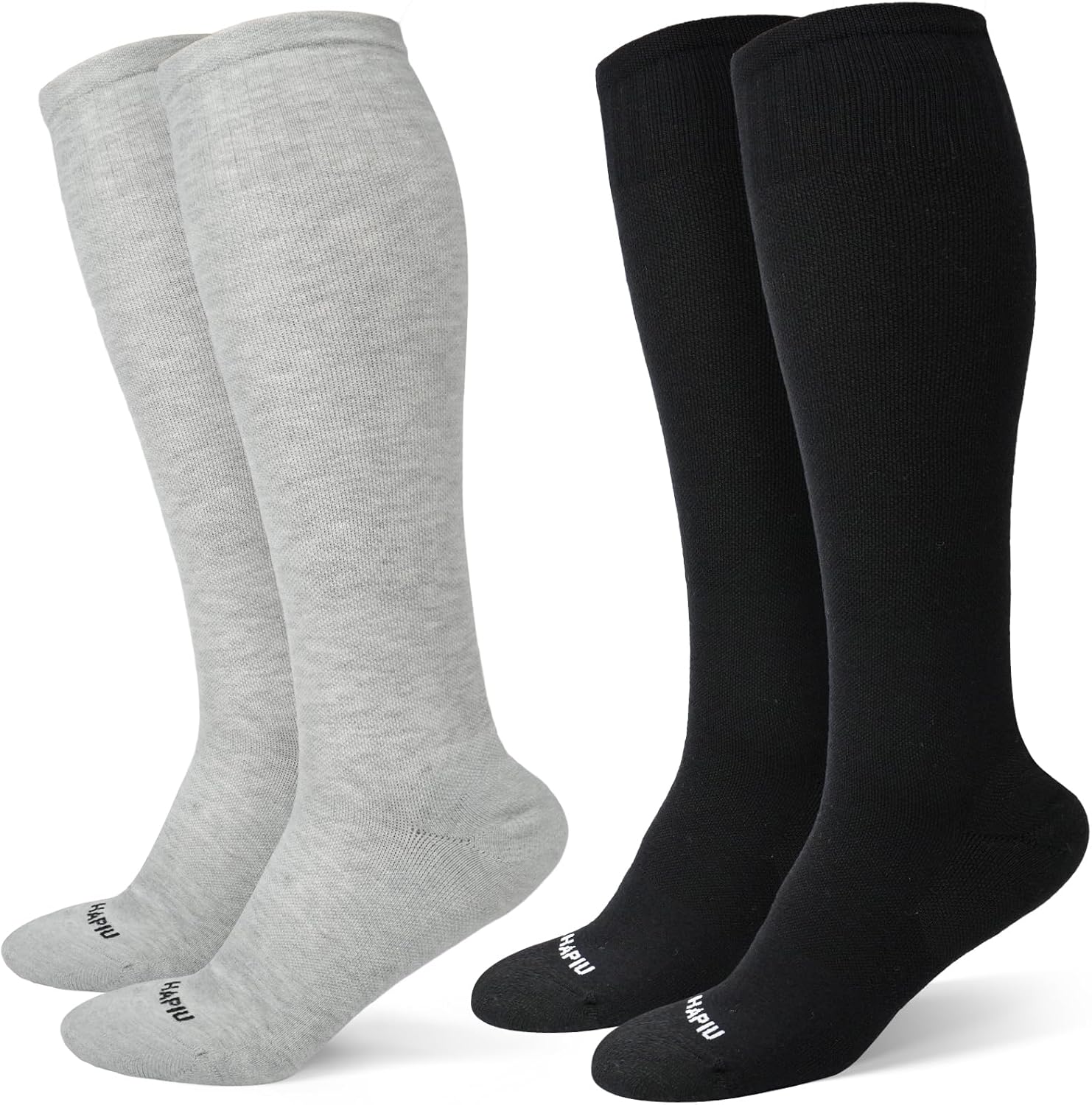 HAPIU Merino Wool Compression Socks for Nurses & Travel Comfort