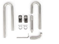 LANDEN 304 Stainless Steel Lily Pipes Inflow & Outflow Set - Sleek