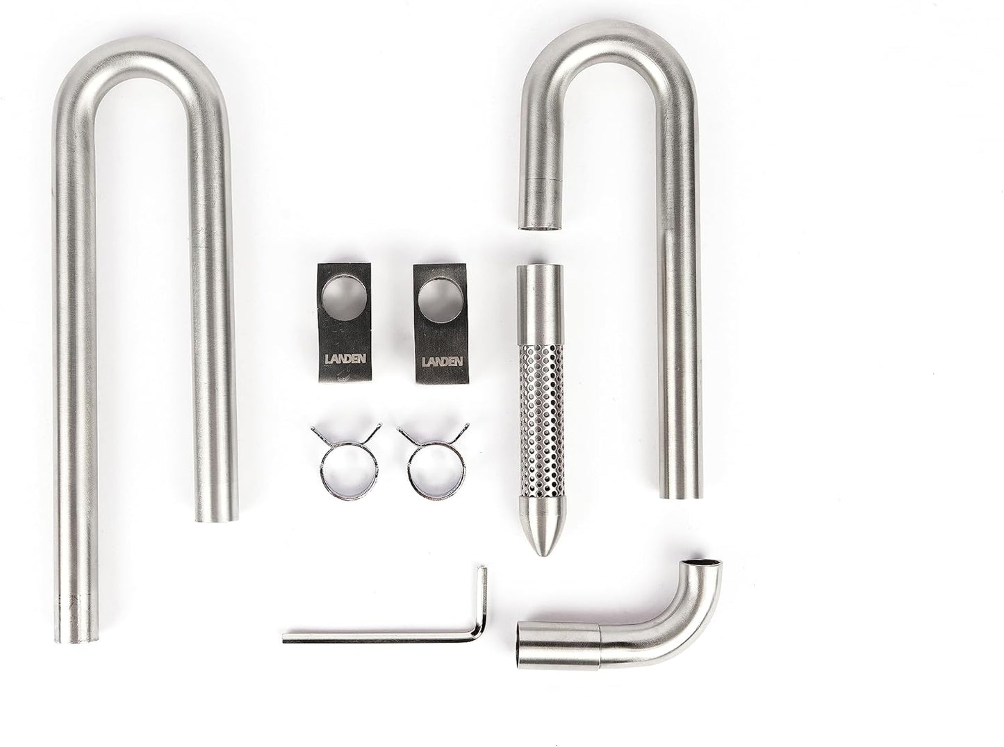 Landen 304 Stainless Steel Lily Pipes for Rimless Aquariums