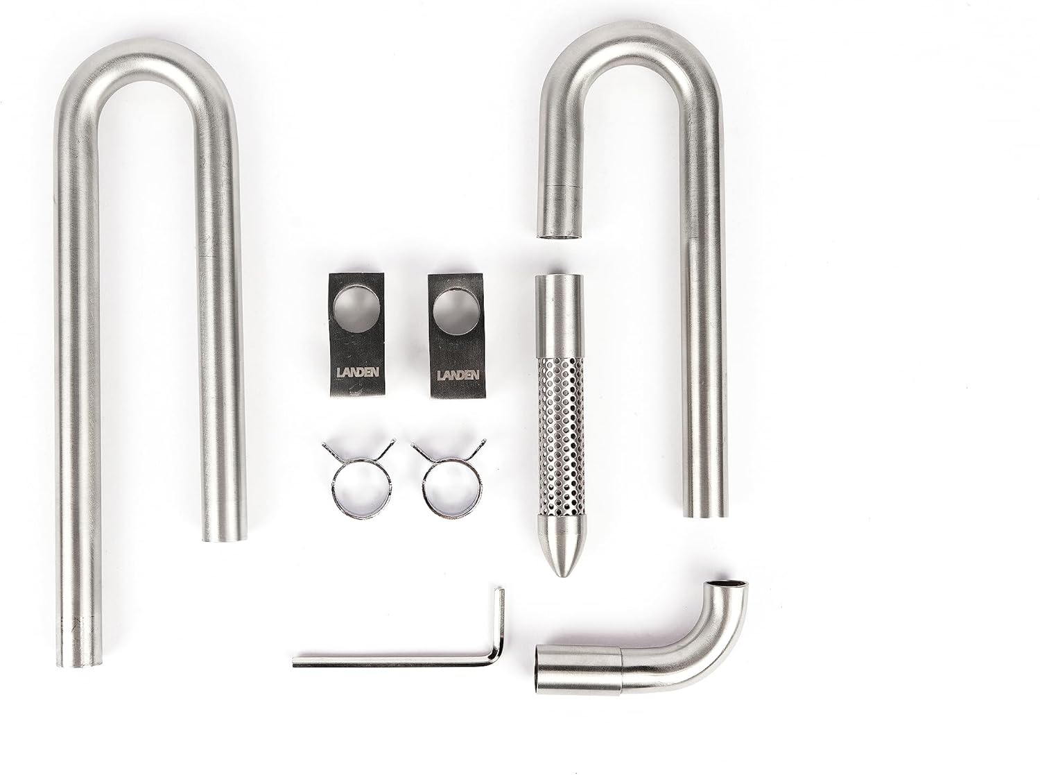 Landen 304 Stainless Steel Lily Pipes for Rimless Aquariums