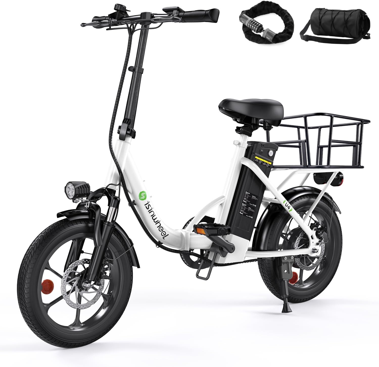 isinwheel U4 16in Folding Electric Bike: Power and Performance