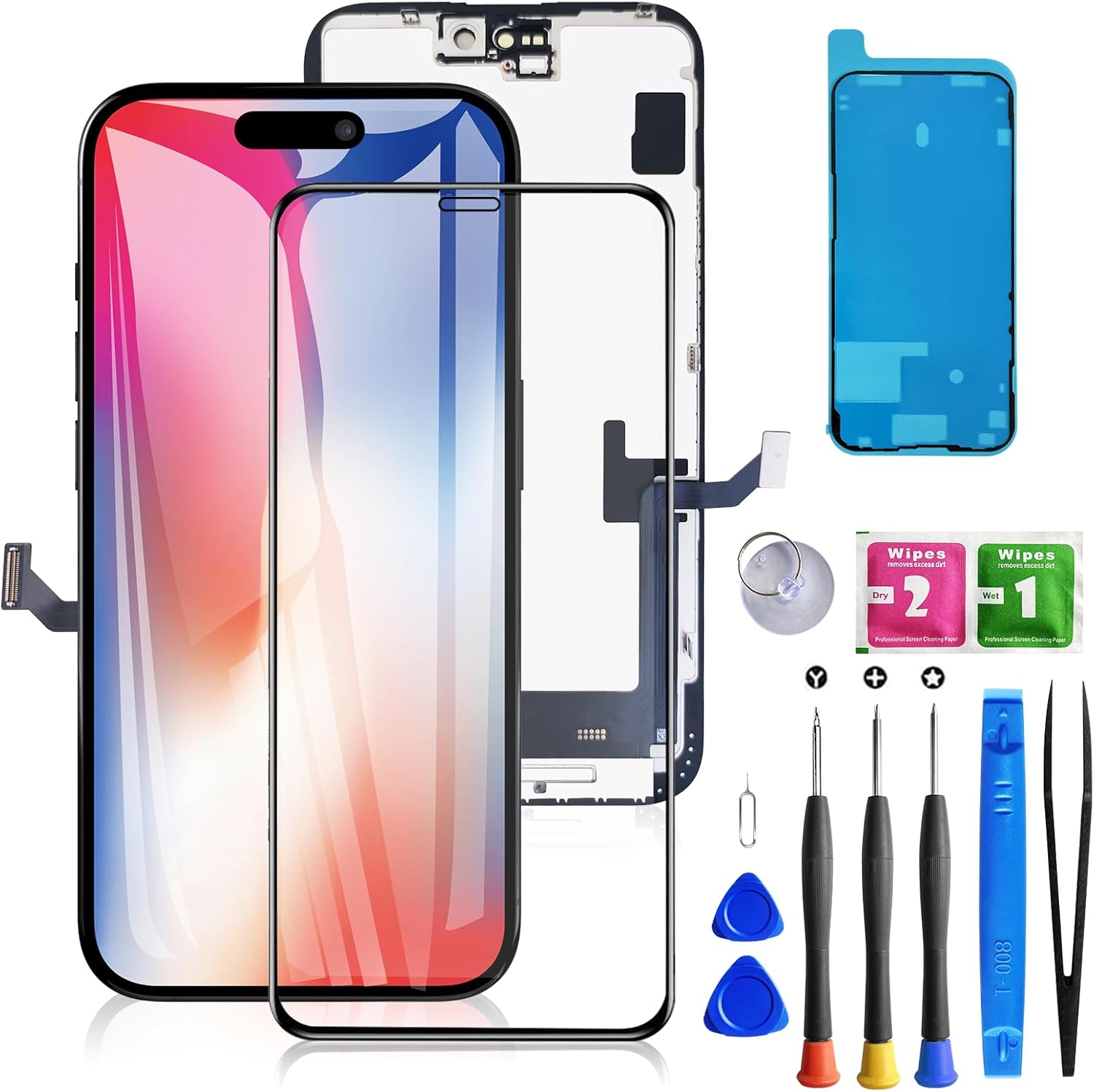 iPhone 15 Screen Replacement Black by Bsz4uov - 6.1 Inch