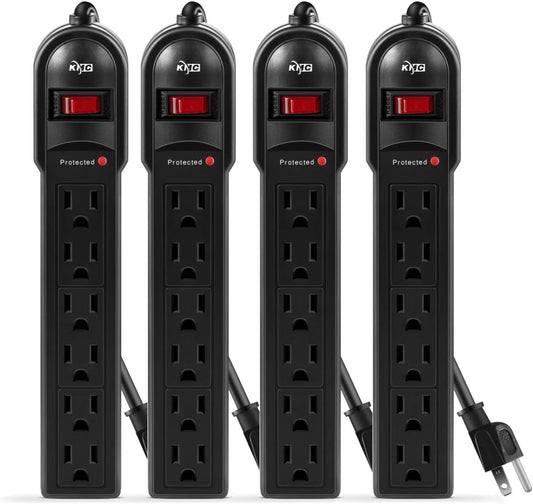 4-Pack KMC Surge Protectors, 600 Joule Protection