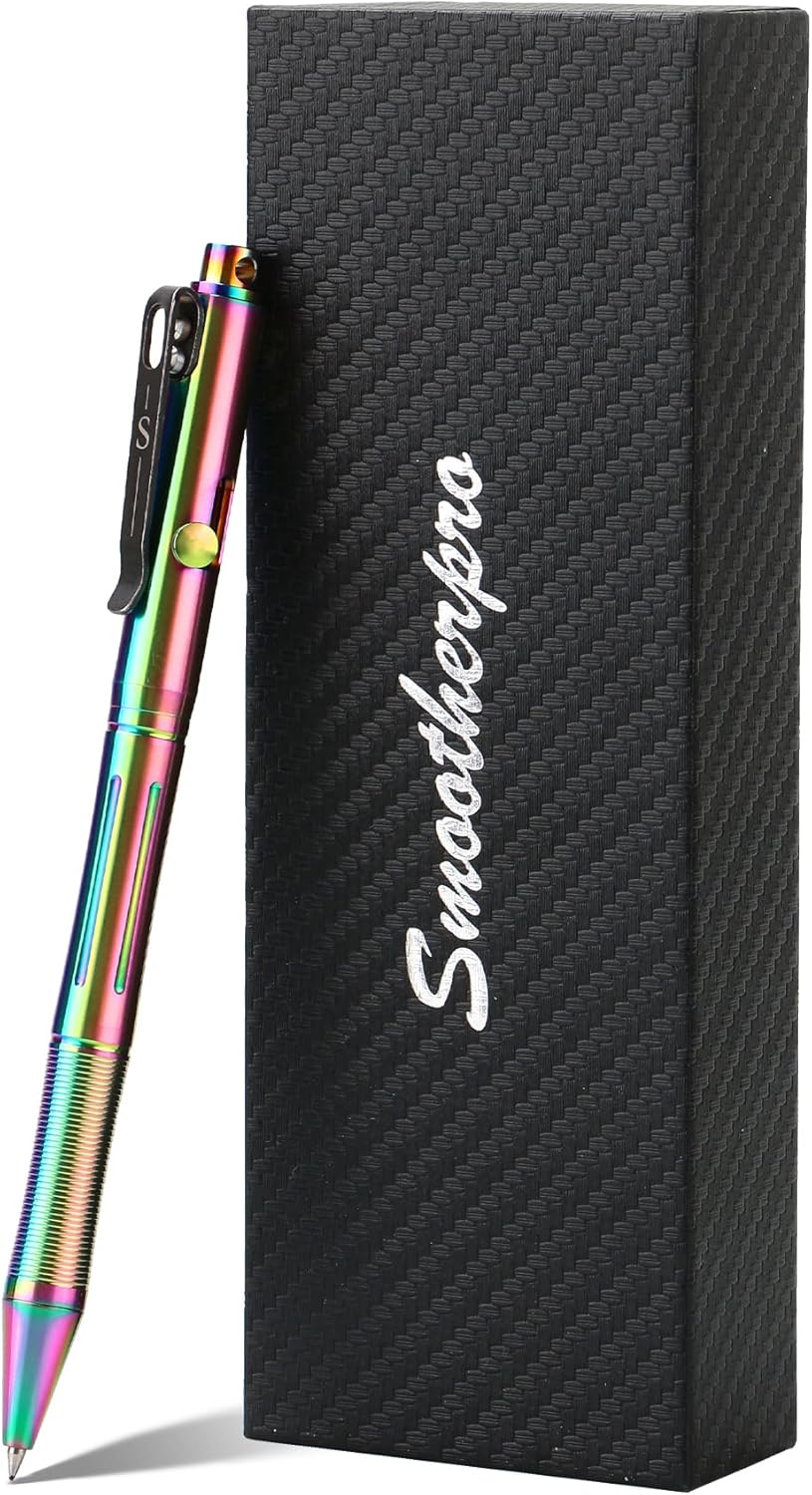 SMOOTHERPRO Titanium Bolt Action Pen for EDC Writing Needs