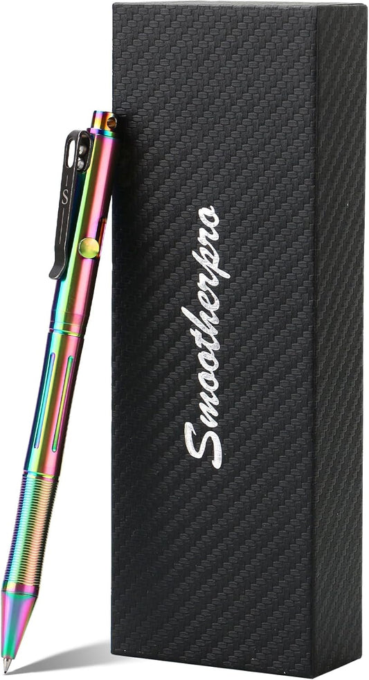 SMOOTHERPRO Titanium Bolt Action Pen for EDC Writing Needs