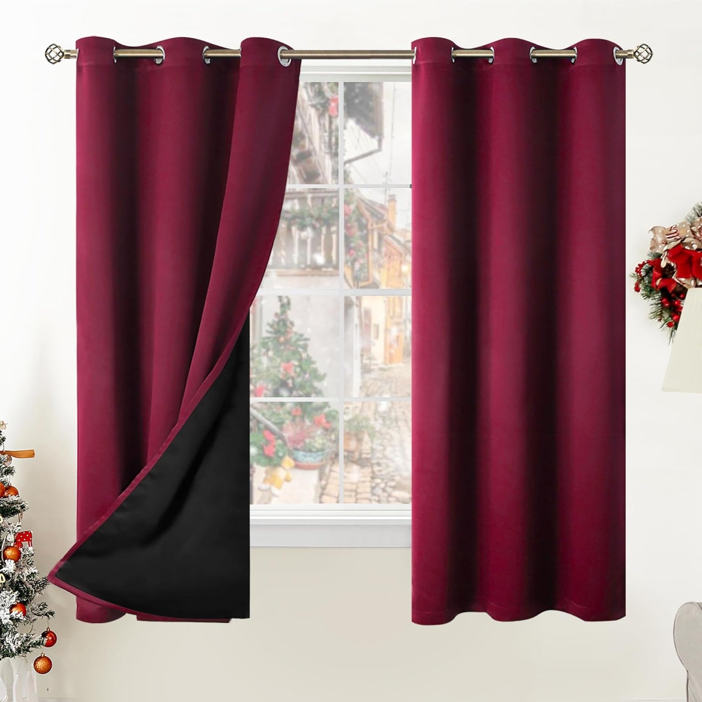 BGment Thermal Insulated Blackout Curtains for Bedroom Privacy