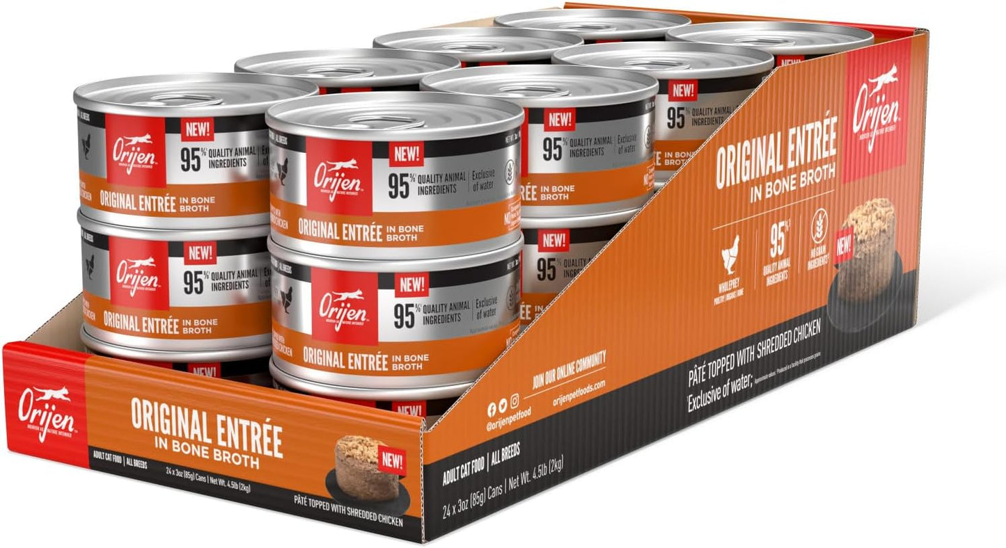 ORIJEN Premium Pate Wet Cat Food in Bone Broth for Cats