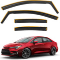 Shatterproof in-Channel Rain Guards for Toyota Corolla Sedan