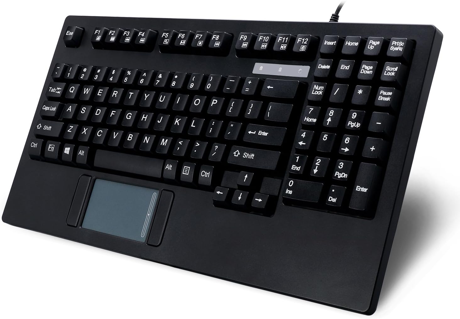 Adesso Rackmount USB Touchpad Keyboard - Convenient Control
