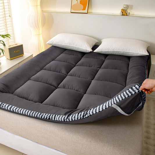 Thick Mattress Topper Twin Size for Back Pain Relief and Comfort