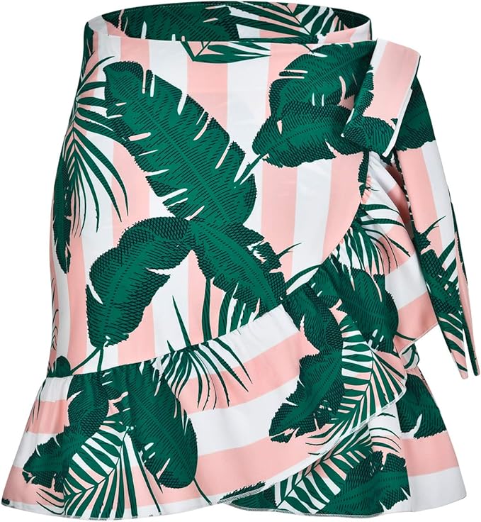 ChinFun Women's Ruffle Sarongs Beach Wrap Cover Up Swimwear