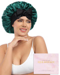 Silk Bonnet for Sleeping Women - Mulberry 2-Layer Reversible Fit