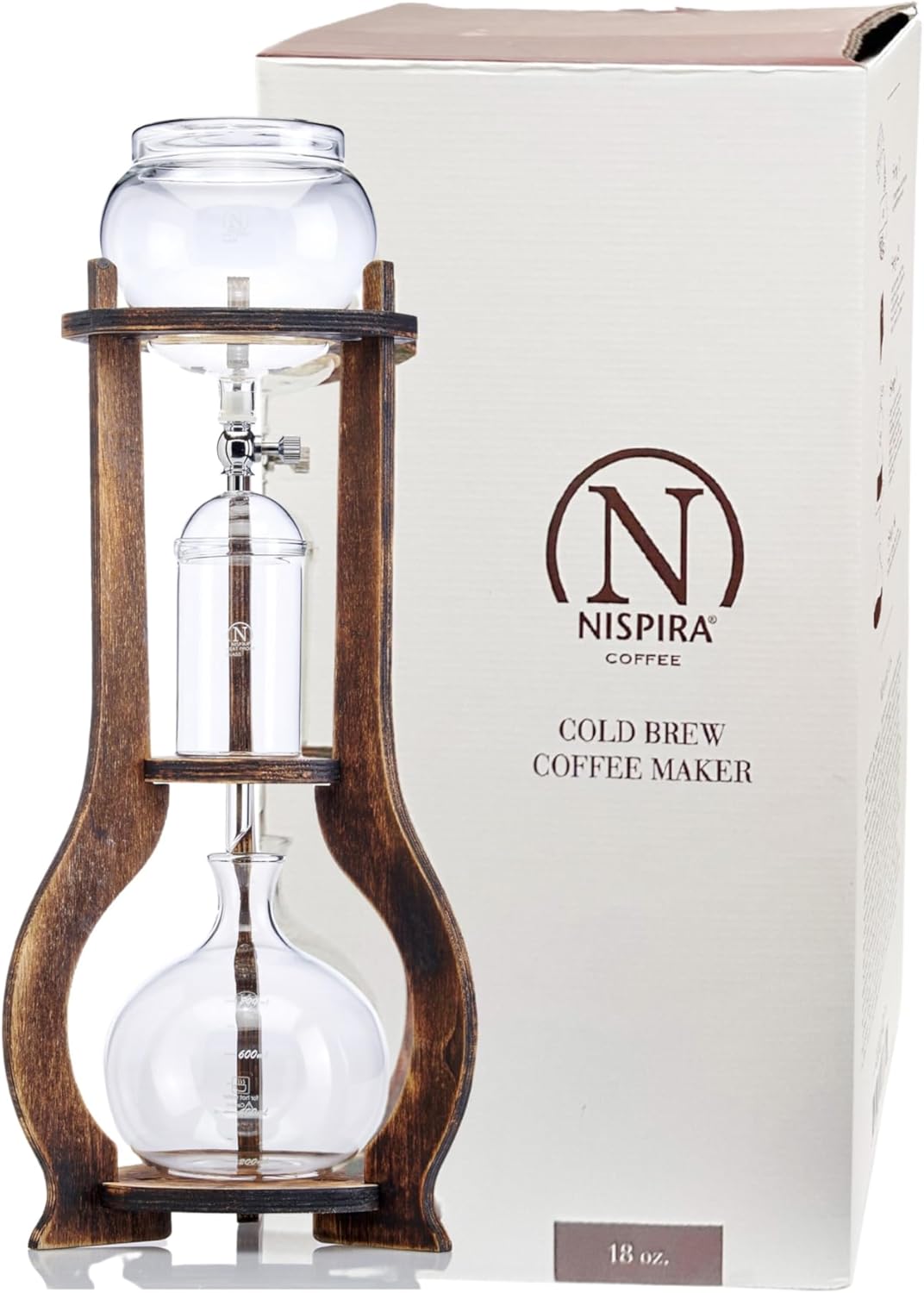 Nispira Drip Tower Coffee Maker: Brew 6-8 Cups of Smooth Iced Coffee!